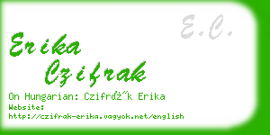 erika czifrak business card